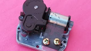 Fix A Music Box Snow Globe Mechanism Movement [upl. by Kunz]