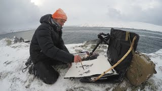 Darren Woodhead field work Hornøya Gullfest 2016 video by Tormod Amundsen © Biotope [upl. by Murrell]