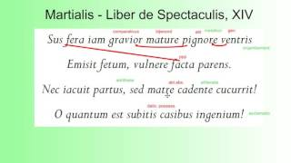 Martialis  Liber de Spectaculis XIV [upl. by Dave]