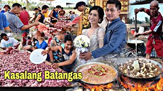 Kasalang Batangas  Traditional wedding preparation and cooking  Masayang Kasalan sa Probinsya [upl. by Hannaoj]