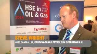 HSE in Oil and Gas 2014 Interview with Steven Wright Karachaganak Petroleum Operating BV [upl. by Sirrap]