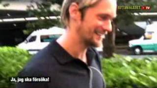 Alexander Skarsgard Even nice to the paparazzi [upl. by Romaine]