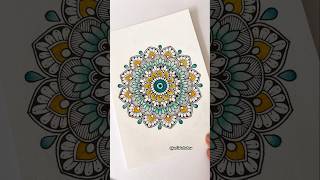 Easy Mandala  Tutorial for beginners mandala mandalaart [upl. by Ydnar]