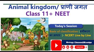 Classification of animals Basis of animal classification  NCERT NEETCLASS 11 [upl. by Dunseath983]