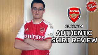 Arsenal  202324 Authentic Home Shirt Review [upl. by Isawk]