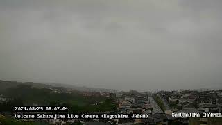 【LIVE ・台風10号暴風域】 桜島ライブカメラ（噴火・雲海・朝焼け） live camera volcanoSakurajimaAira KagoshimaJapan [upl. by Feltie22]