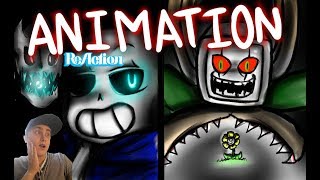 Sans vs Flowey Fullbody animation  Undertale  REACTION [upl. by Pero]