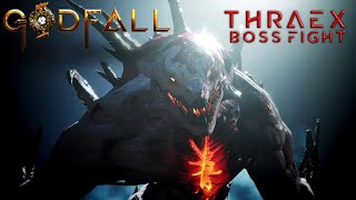 Thraex Boss Fight  Godfall PS5 [upl. by Artenahs]