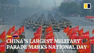 Chinas largest military parade marks National Day [upl. by Htaeh]