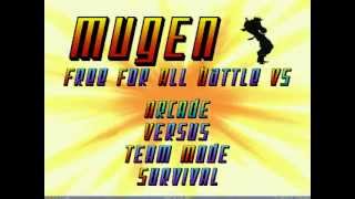 Preview Mugen Free For All Battle V5 [upl. by Attenwad128]