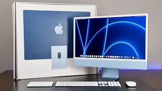 Apple iMac 24quot 2021 Unboxing amp Review [upl. by Esinrahs]