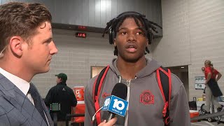 Jeremiah Smith postgame interview  Ohio State vs Michigan State [upl. by Stubstad]