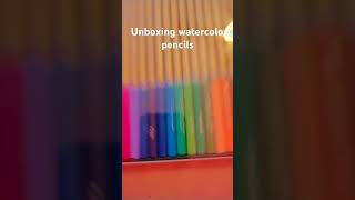 Unboxing watercolor pencils part 2 coming soon 😁 preppyaesthetic colorpencil watercolor colorful [upl. by Enelyk312]