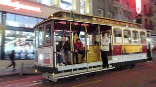 PowellMason amp PowellHyde Cable Cars 7 amp 21  Powell St amp Ellis St San Francisco California [upl. by Oinoitna]