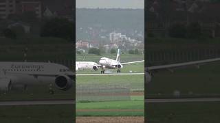 Eurowings Airbus Landing at Stuttgart Airport [upl. by Jannery]