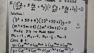 HOMOGENEOUS HIGHER ORDER DIFFERENTIAL EQUATIONS  CONCEPTS AND EXAMPLES [upl. by Nylsej49]