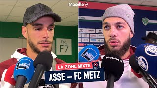 Les réactions du FC Metz après la défaite en barrages aller de la Ligue 1 face à lAS SaintEtienne [upl. by Wadell]