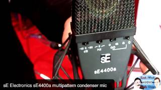 Winter NAMM 2013 sE Electronics sE4400a multipattern condenser microphone [upl. by Kenney]