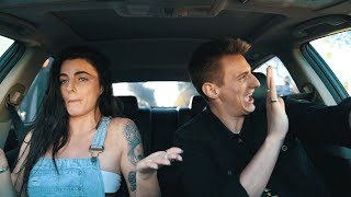 CARPOOL KARAOKE Rapping While Driving Funny [upl. by Sawyere]