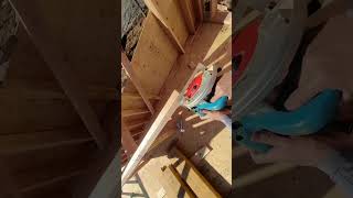 Corner diy framing carpentry woodwork shortvideo short [upl. by Ahseret]