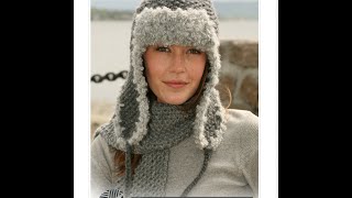 How To Knit Earflap Hat Left Handed [upl. by Aleik]