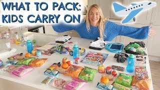 WHAT TO PACK KIDS CARRY ON  OUR LONGEST FLIGHT EVER [upl. by Trabue]