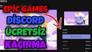 Epic Games 1 Aylık Discord Nitro Hediyesi Nasıl Alınır [upl. by Jenei83]