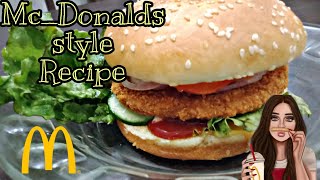 McDonalds Style Crispy amp Easy Chicken Burger😍 [upl. by Barclay594]