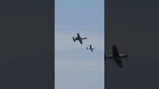 A10 and P51 Mustang Flyby [upl. by Caron]