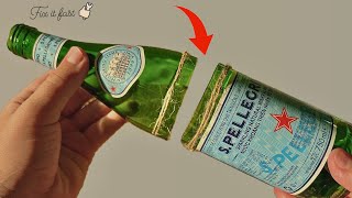 I NEVER thought that cutting a bottle with a rope is so easy😱 Brilliant method [upl. by Allerym]