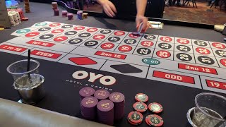 I hit my favorite number BACK 2 BACK playing roulette at OYO Hotel amp Casino  F1 Weekend [upl. by Benge637]