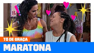 MARATONE os MELHORES MOMENTOS do casal Sonaira e Marraia  Tô De Graça  Humor Multishow [upl. by Aziar]