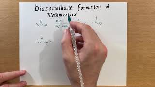 Diazomethane formation of methyl esters [upl. by Meghan]