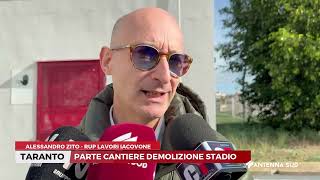 21 NOVEMBRE 2024 TARANTO PARTE LA DEMOLIZIONE DELLO STADIO IACOVONE [upl. by Akahc805]