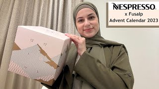 Nespresso Coffee Advent Calendar 2023 Unboxing  Spoiler Alert Nespresso x Fusalp [upl. by Anerak]