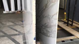 Statuario marble slabs [upl. by Ellora822]