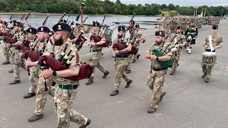 The Royal Regiment of Scotland 2 SCOTS Homecoming Parade  Freedom of North Lanarkshire Scotland [upl. by Warfourd]