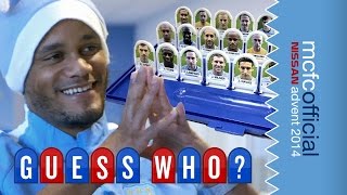 KOMPANY GUESSES WHO  Man City Advent Calendar 2014  Day Fifteen [upl. by Nomed]