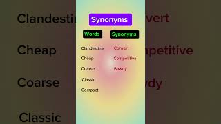 Important Synonyms synonyms english Description [upl. by Amando]