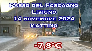 Passo del Foscagno 14 novembre 2024 mattino [upl. by Nur]