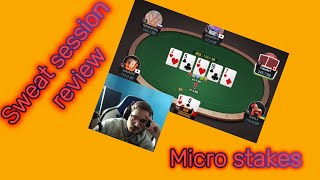 GGPoker sweat session review 1Micro stakes [upl. by Ahsienar412]