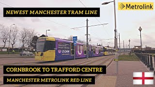 The Trafford Line Tram Ride  Manchester Metrolink  Cornbrook to Trafford Centre [upl. by Louise]