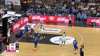 Mathias Lessort  Scoring Highlights  France vs Germany  7624 [upl. by Eejan]