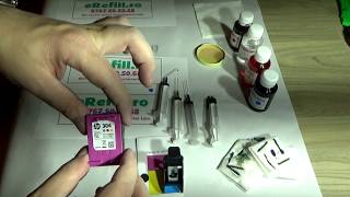 Tutorial refill cartus HP 304 Color DeskJet 2630 [upl. by Irec282]