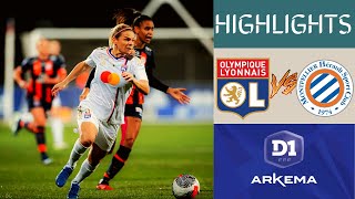 Lyon vs Montpellier Womens Division 1 Highlights  Match Day 7 [upl. by Labanna]