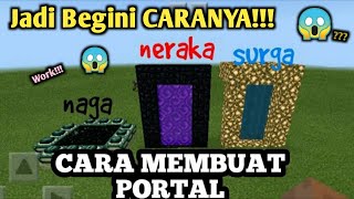 Cara membuat portal naga neraka dan surga di Minecraft [upl. by Sherl]