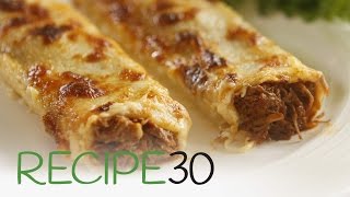 Beef Ragù Cannelloni  By RECIPE30com [upl. by Hill]