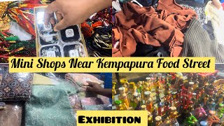 Day3 Exhibition Near Kempapura Food StreetMini Shops kannadavlogs himaworld shopping youtube [upl. by Eirolam]