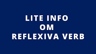 Lite om reflexiva verb på spanska [upl. by Llessur]