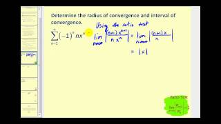 Power Series  Part 1 radius and interval of convergence [upl. by Drofnil]